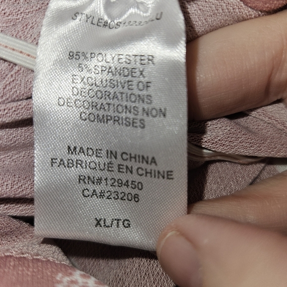 Como Blu Womans Polka Dot Top Size Xl - Picture 14 of 14